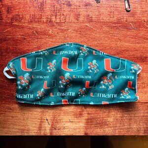 University of Miami UMIAMI Adult Face Mask with Sebastian the Ibis